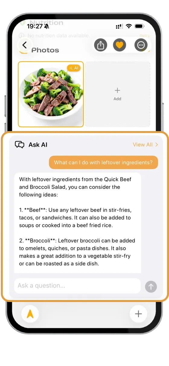 Ask your recipe anything